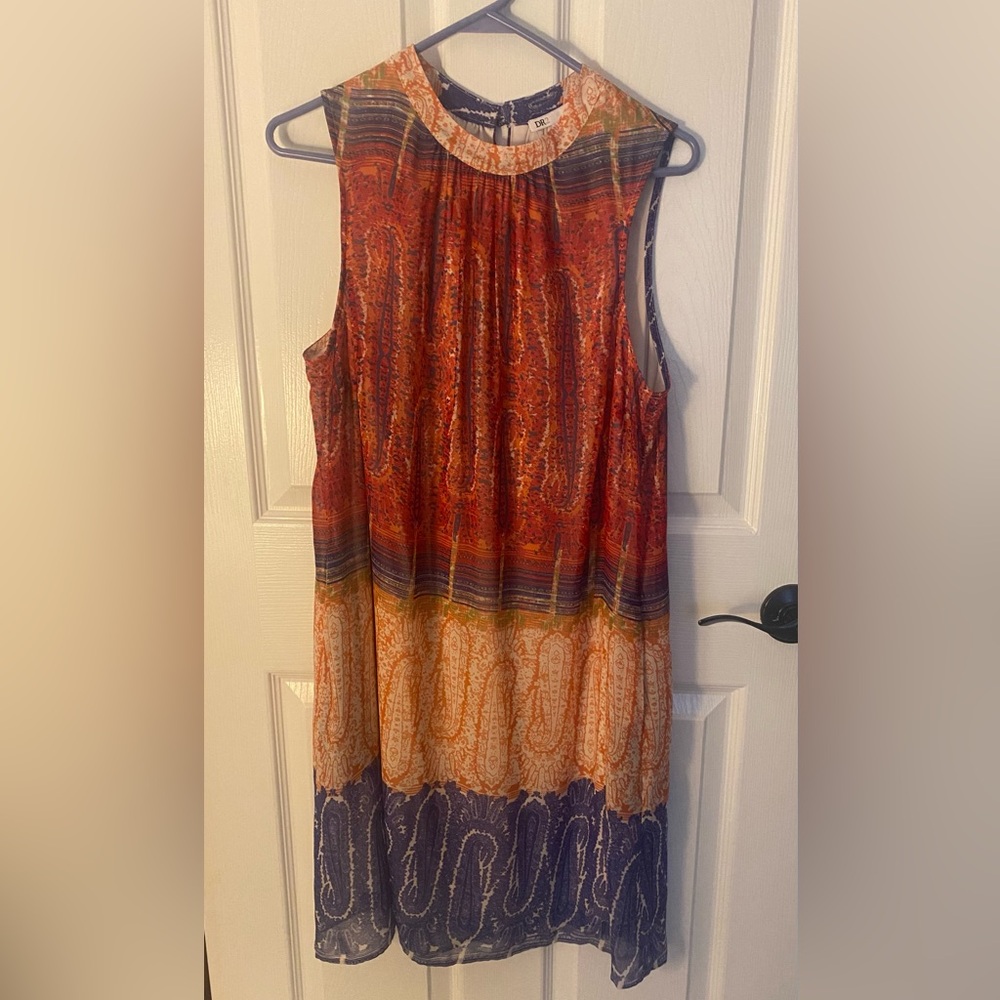 DR2 Cream and Orange Dress